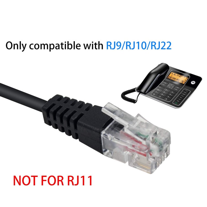 Poyiccot RJ9 to 3.5mm Adapter, RJ9 Male to Dual 3.5mm Female Headphone Adapter for Telephone Audio Adapter Headset Buddy Cable for Office - Image 4